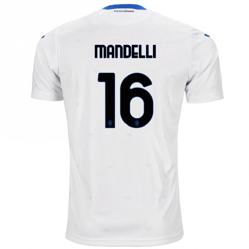 Enfant Football Maillot Giulia Mandelli #16 Blanc Tenues Extérieur 2024/25