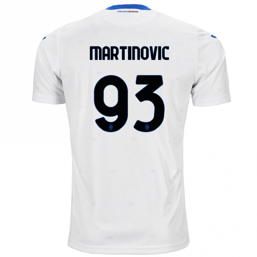 Enfant Football Maillot Melania Martinovic #93 Blanc Tenues Extérieur 2024/25