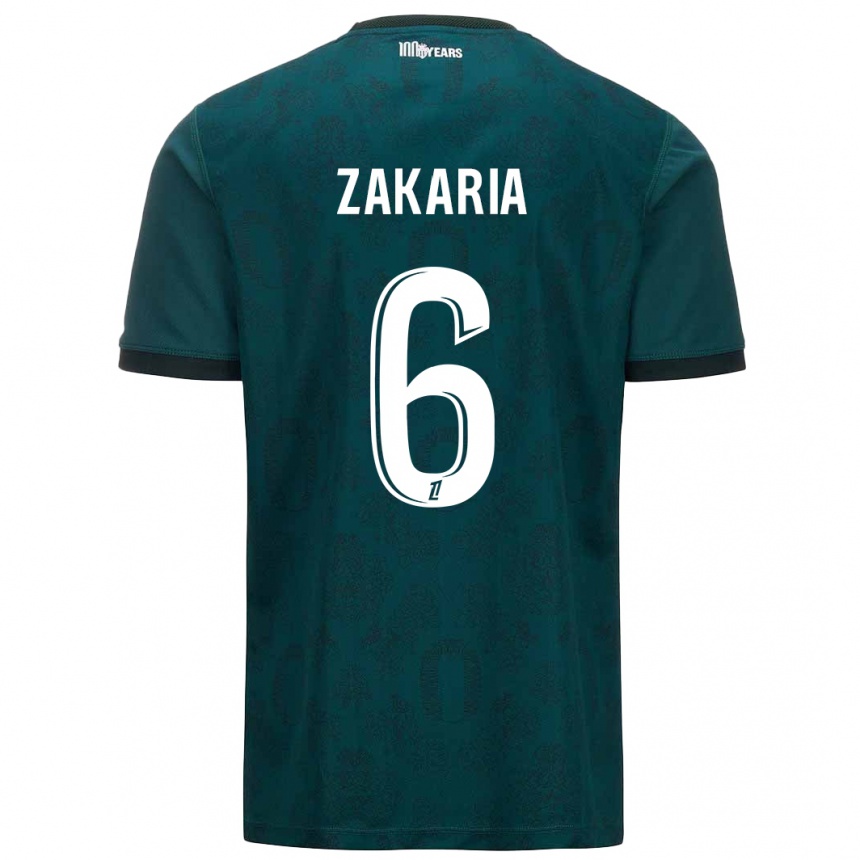 Enfant Football Maillot Denis Zakaria #6 Vert Foncé Tenues Extérieur 2024/25