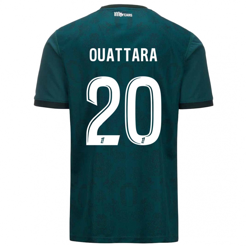 Enfant Football Maillot Kassoum Ouattara #20 Vert Foncé Tenues Extérieur 2024/25