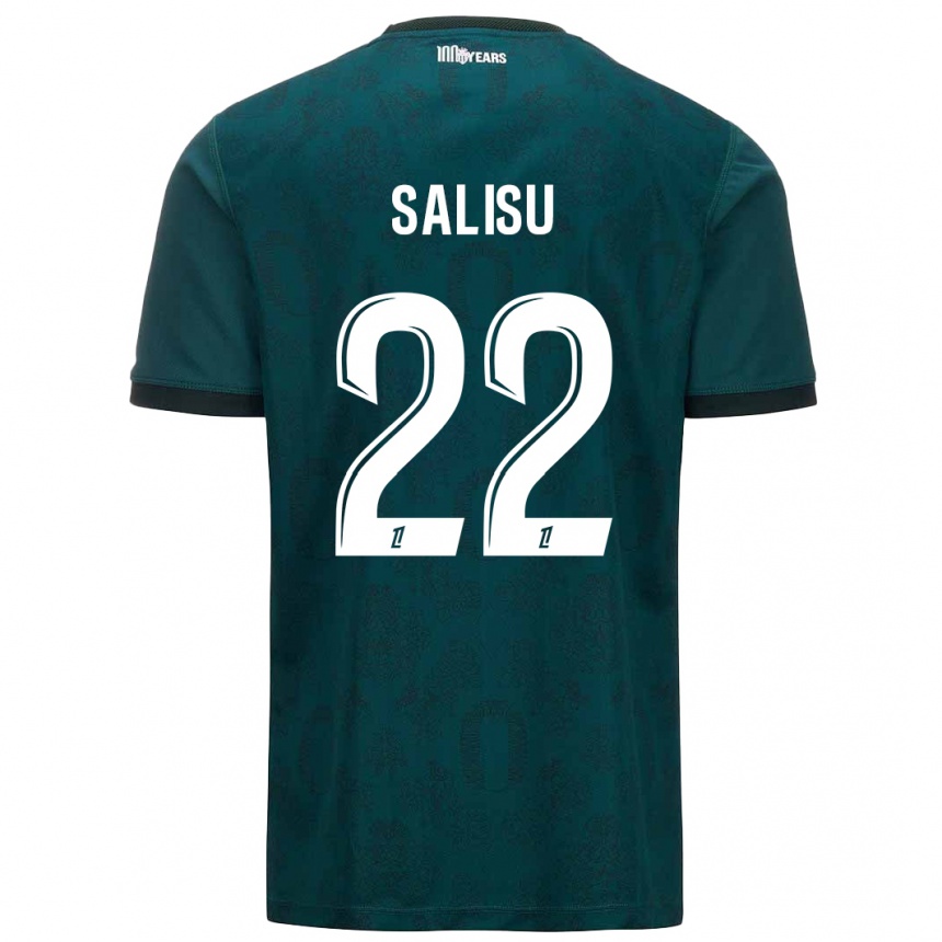 Enfant Football Maillot Mohammed Salisu #22 Vert Foncé Tenues Extérieur 2024/25