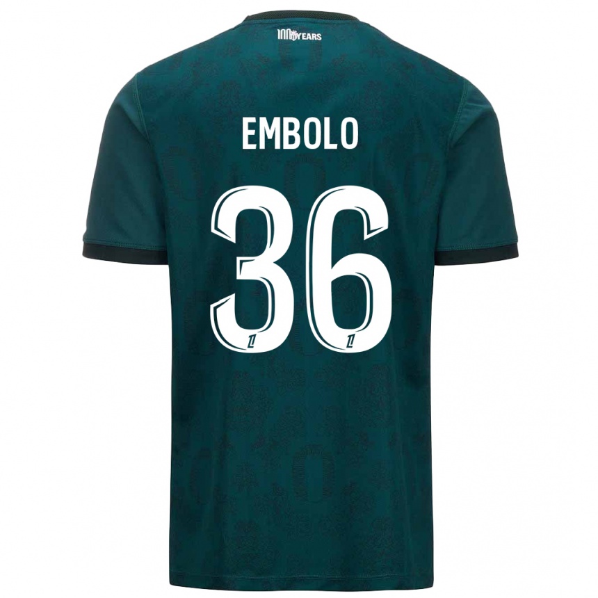 Enfant Football Maillot Breel Embolo #36 Vert Foncé Tenues Extérieur 2024/25