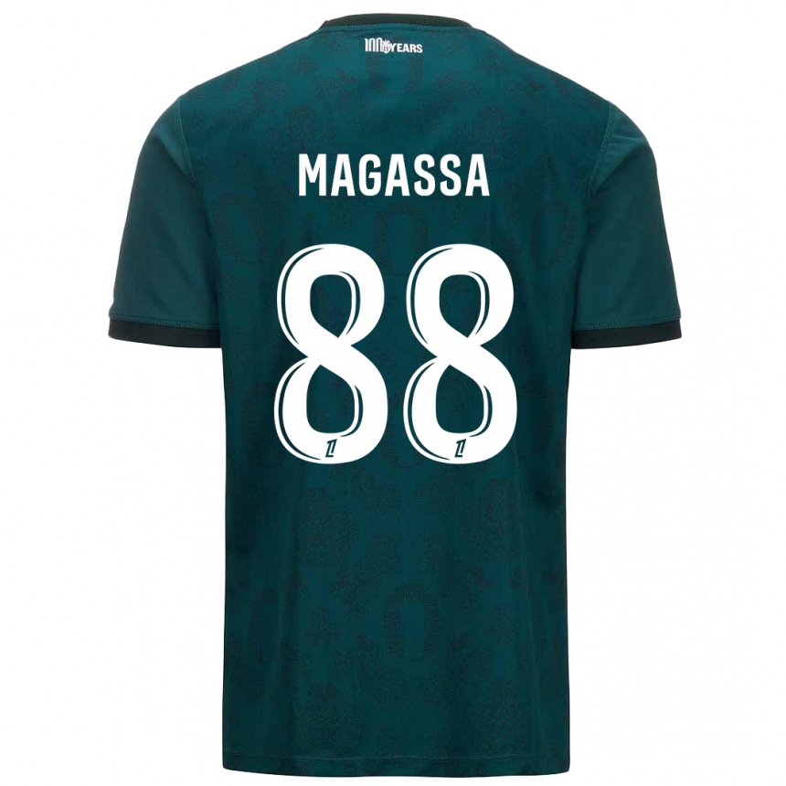 Enfant Football Maillot Soungoutou Magassa #88 Vert Foncé Tenues Extérieur 2024/25