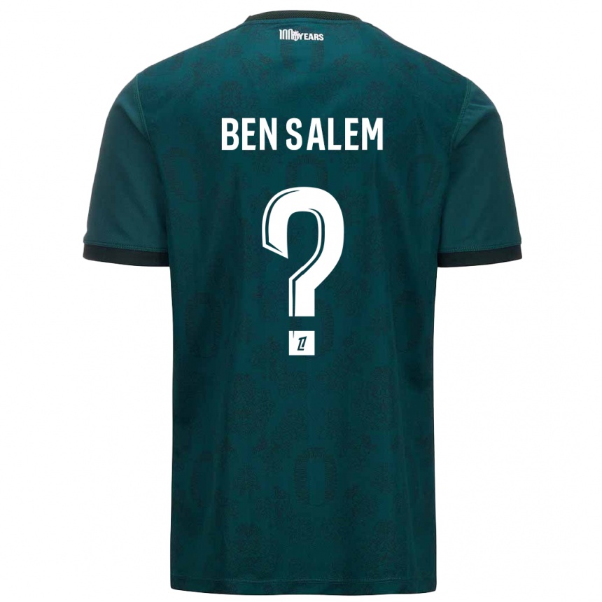 Enfant Football Maillot Oualid Ben Salem #0 Vert Foncé Tenues Extérieur 2024/25