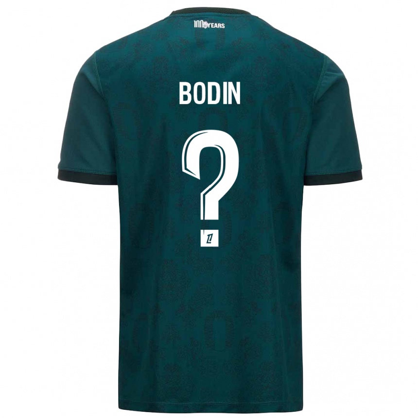 Enfant Football Maillot Hugo Bodin #0 Vert Foncé Tenues Extérieur 2024/25