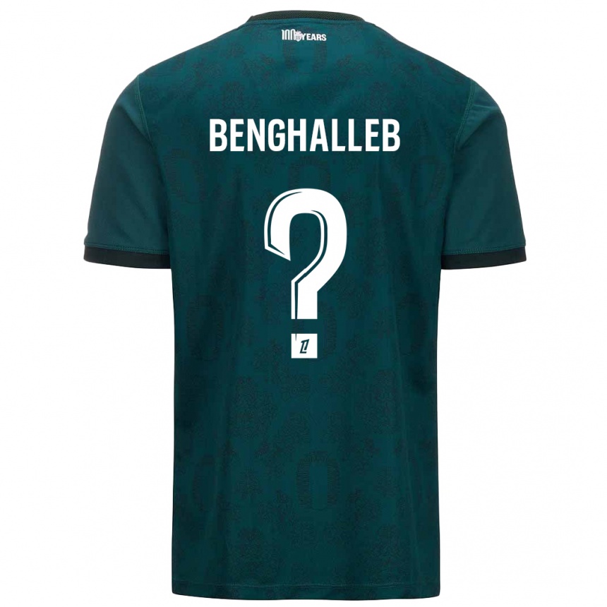 Enfant Football Maillot Adam Benghalleb #0 Vert Foncé Tenues Extérieur 2024/25