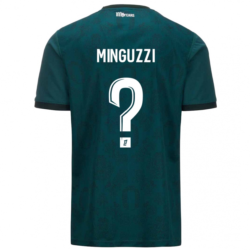 Enfant Football Maillot Matteo Minguzzi #0 Vert Foncé Tenues Extérieur 2024/25