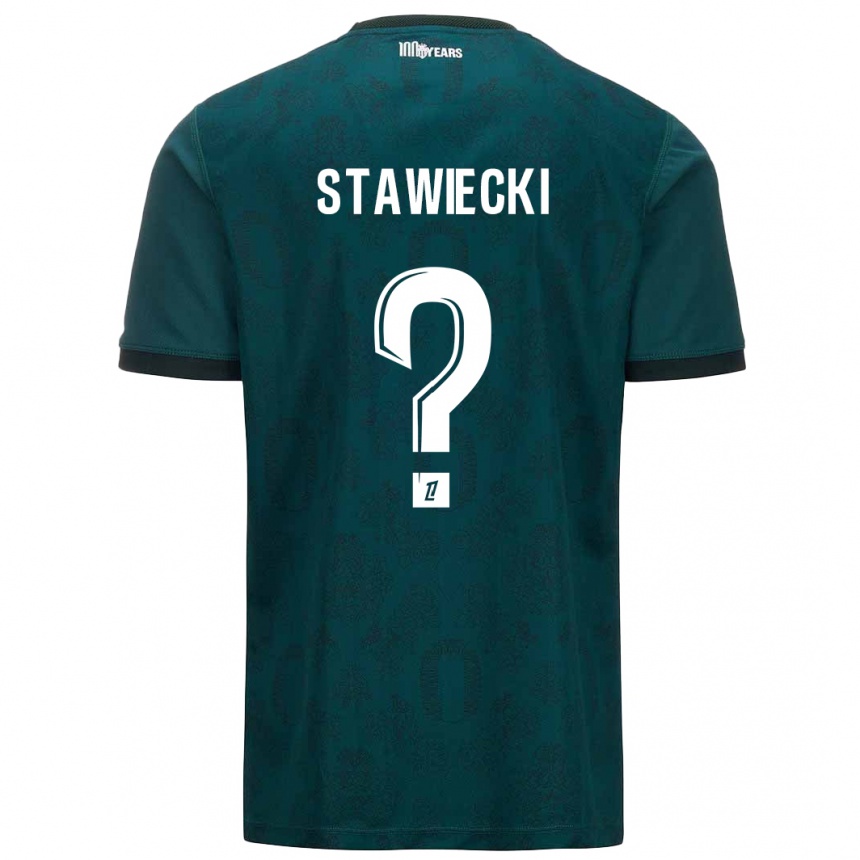 Enfant Football Maillot Jules Stawiecki #0 Vert Foncé Tenues Extérieur 2024/25