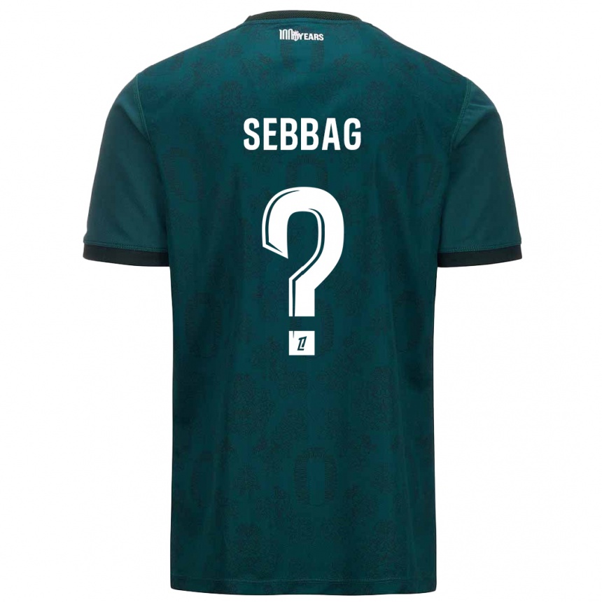 Enfant Football Maillot Ilan Sebbag #0 Vert Foncé Tenues Extérieur 2024/25