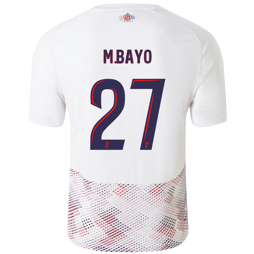 Enfant Football Maillot Mohamed Bayo #27 Blanc Bleu Royal Tenues Extérieur 2024/25