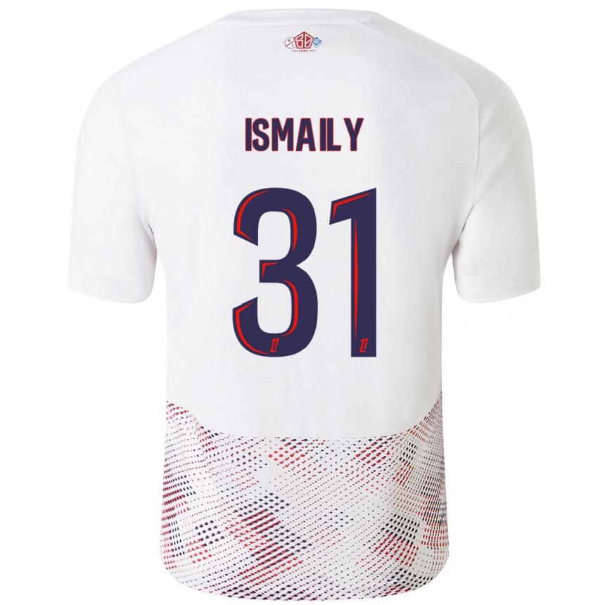 Enfant Football Maillot Ismaily #31 Blanc Bleu Royal Tenues Extérieur 2024/25