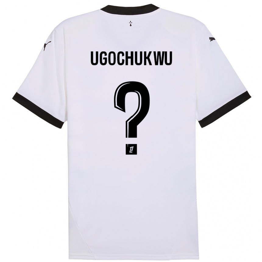 Enfant Football Maillot Chibuike Ugochukwu #0 Blanc Noir Tenues Extérieur 2024/25