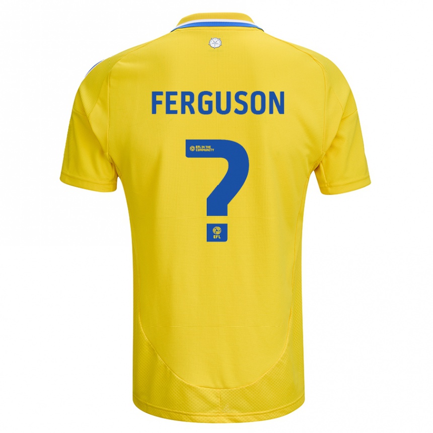 Enfant Football Maillot Connor Ferguson #0 Jaune Bleu Tenues Extérieur 2024/25