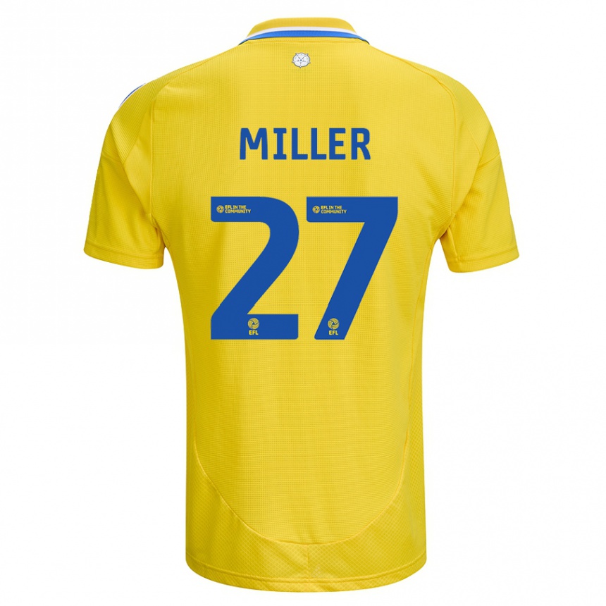 Enfant Football Maillot Amari Miller #27 Jaune Bleu Tenues Extérieur 2024/25