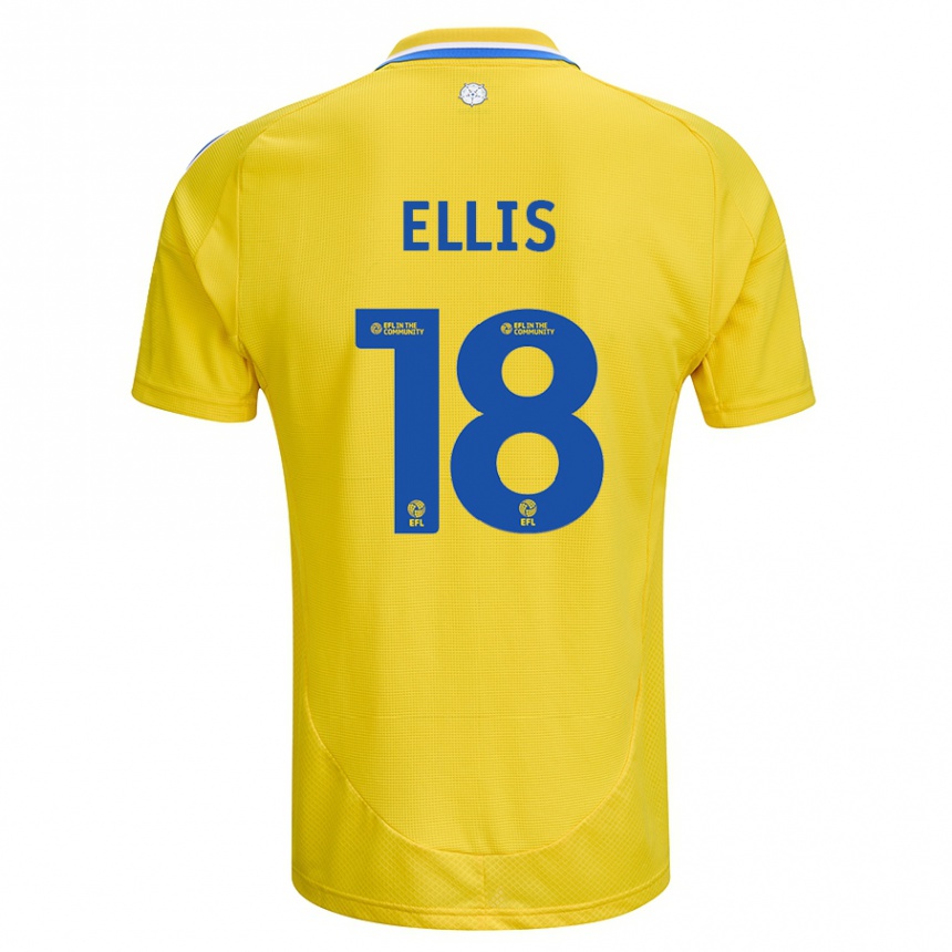 Enfant Football Maillot Macy Ellis #18 Jaune Bleu Tenues Extérieur 2024/25