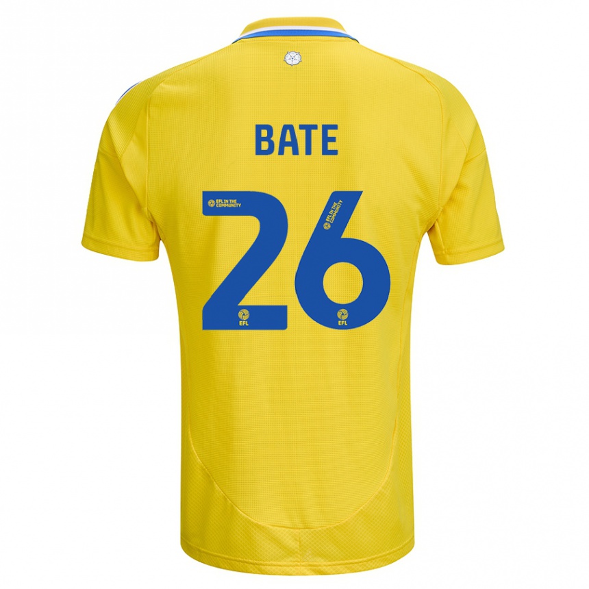 Enfant Football Maillot Lewis Bate #26 Jaune Bleu Tenues Extérieur 2024/25