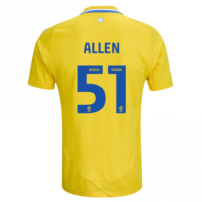 Enfant Football Maillot Charlie Allen #51 Jaune Bleu Tenues Extérieur 2024/25