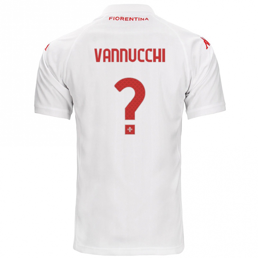 Enfant Football Maillot Tommaso Vannucchi #0 Blanc Tenues Extérieur 2024/25