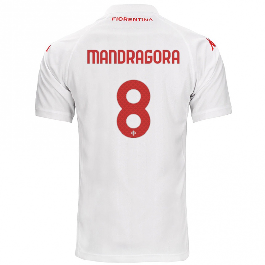 Enfant Football Maillot Rolando Mandragora #8 Blanc Tenues Extérieur 2024/25