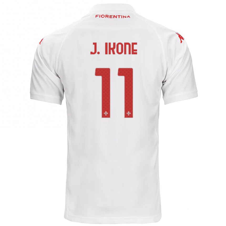 Enfant Football Maillot Jonathan Ikoné #11 Blanc Tenues Extérieur 2024/25