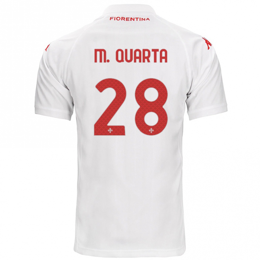 Enfant Football Maillot Lucas Martínez Quarta #28 Blanc Tenues Extérieur 2024/25