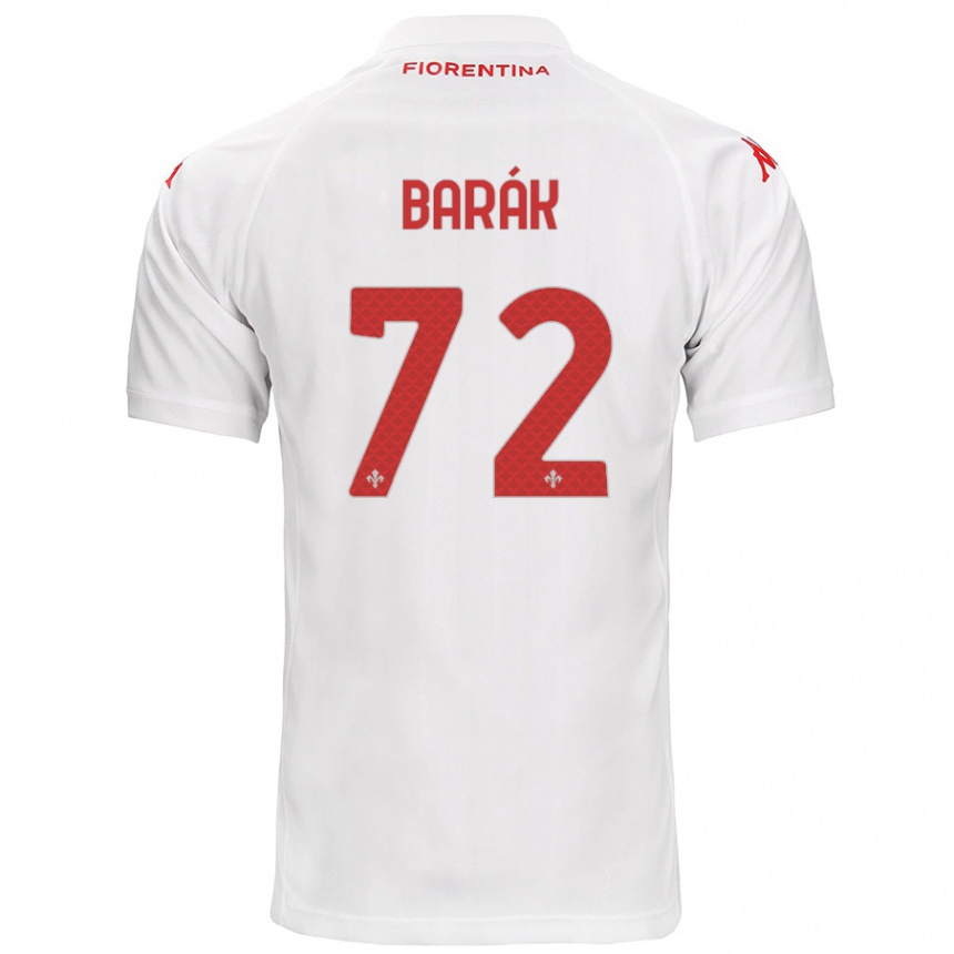 Enfant Football Maillot Antonin Barak #72 Blanc Tenues Extérieur 2024/25