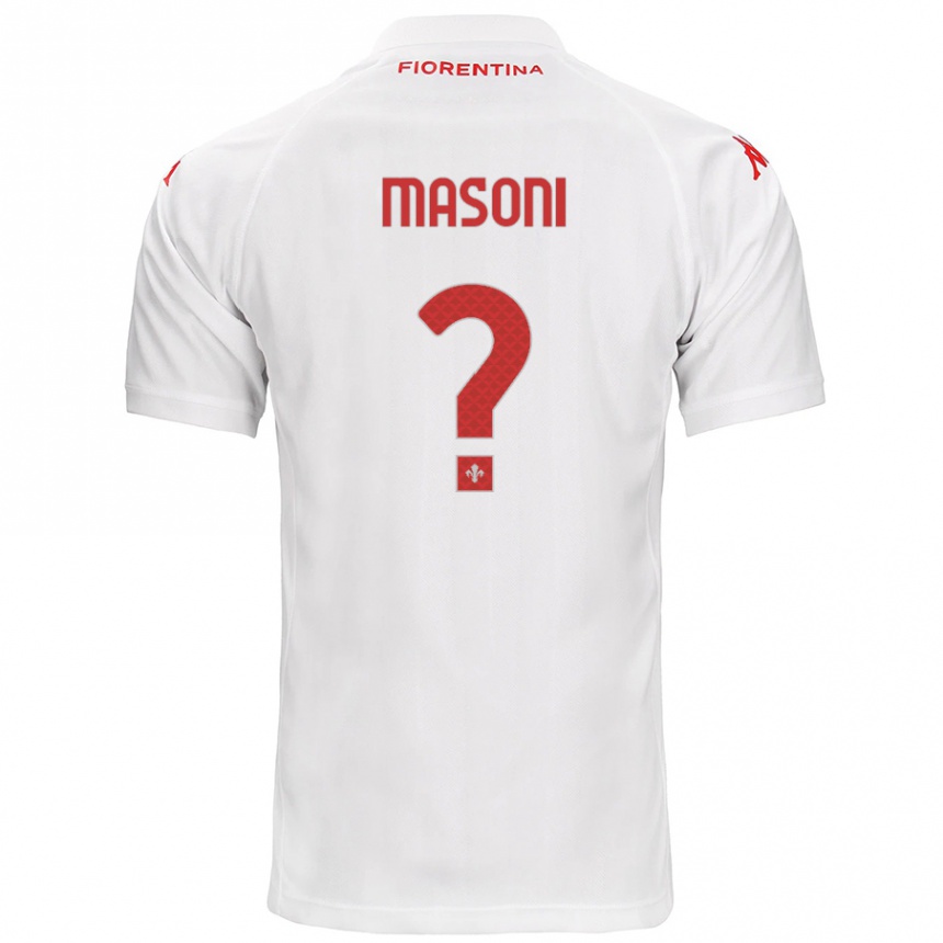 Enfant Football Maillot Tommaso Masoni #0 Blanc Tenues Extérieur 2024/25