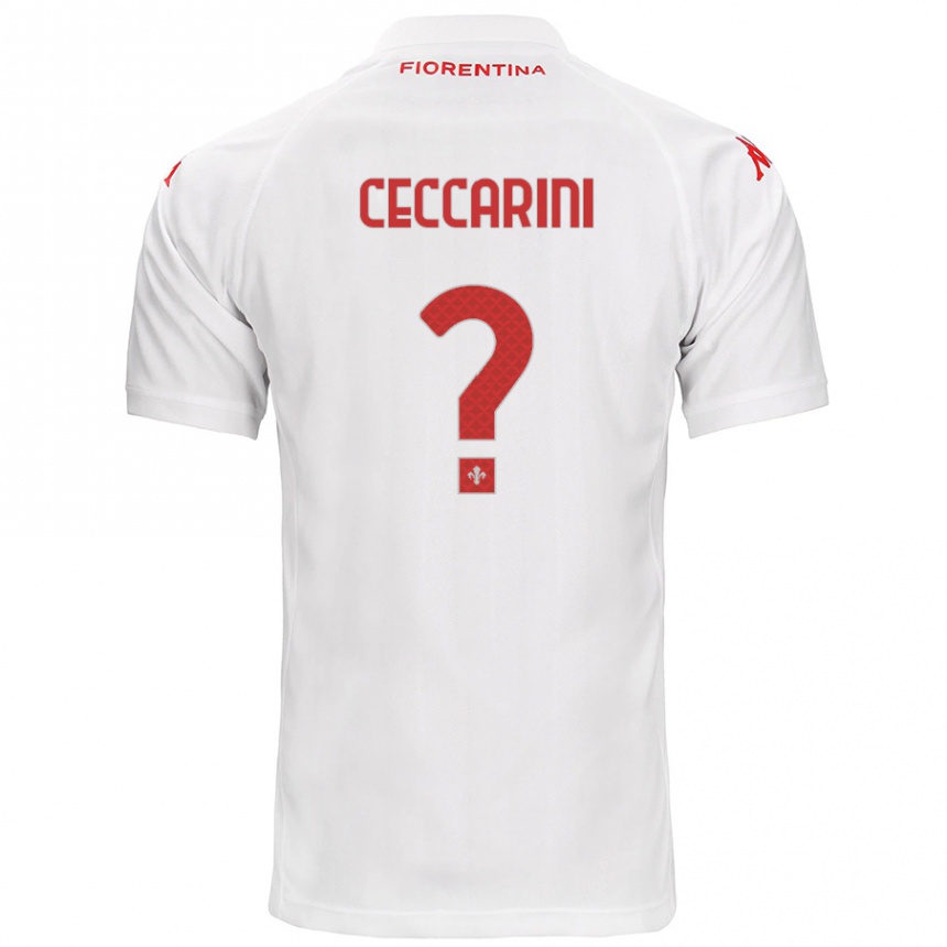 Enfant Football Maillot Mattia Ceccarini #0 Blanc Tenues Extérieur 2024/25