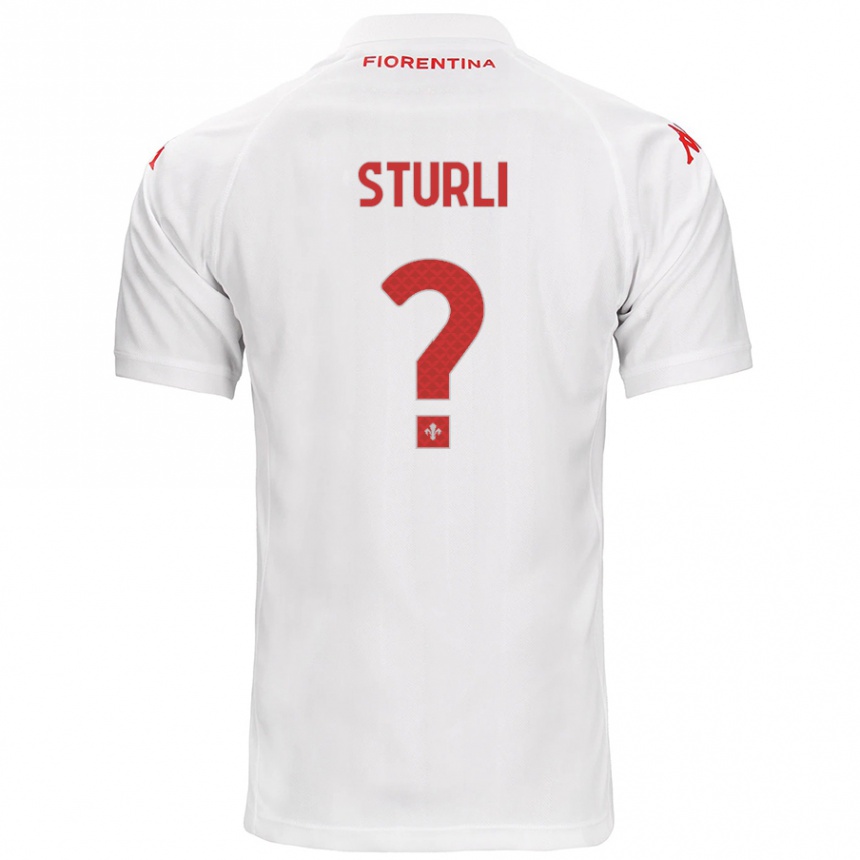 Enfant Football Maillot Edoardo Sturli #0 Blanc Tenues Extérieur 2024/25