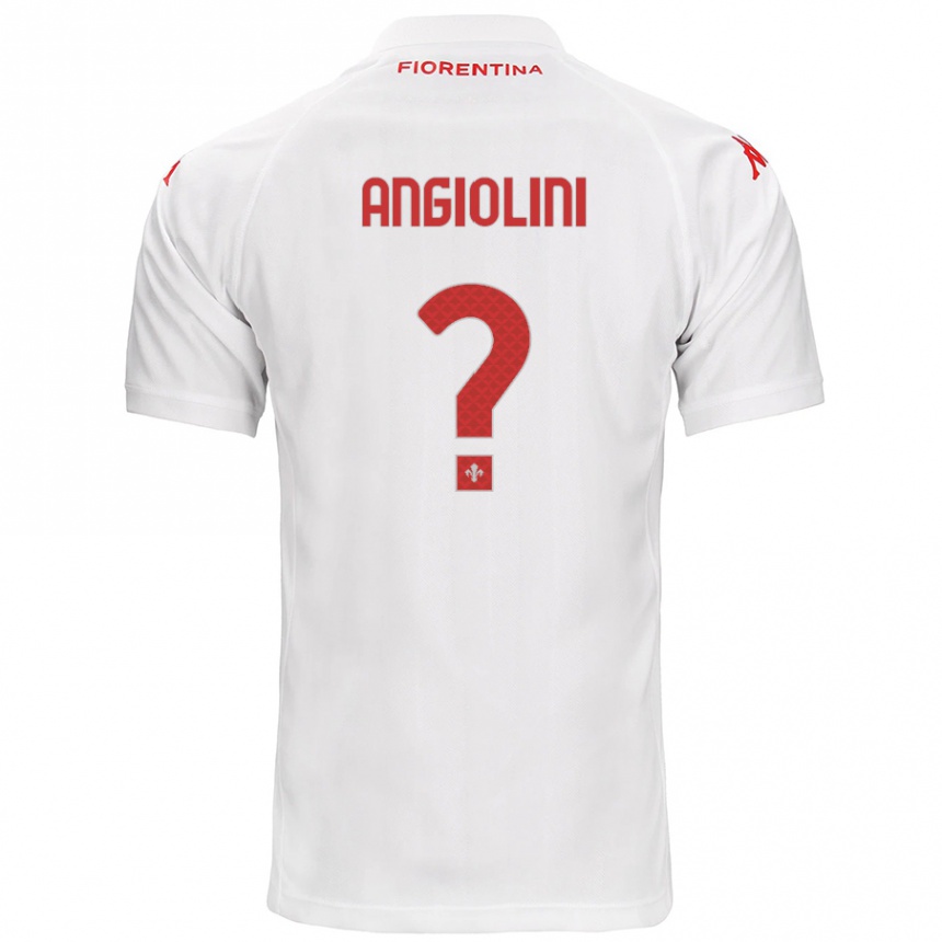 Enfant Football Maillot Gianmarco Angiolini #0 Blanc Tenues Extérieur 2024/25