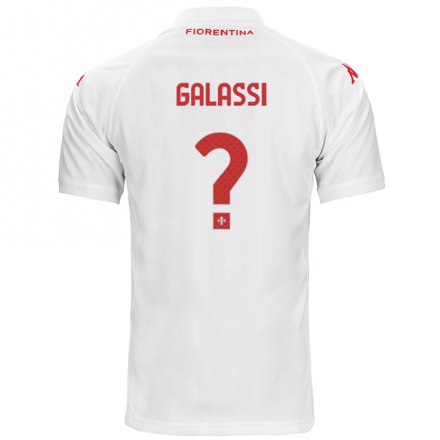 Enfant Football Maillot Andrea Galassi #0 Blanc Tenues Extérieur 2024/25