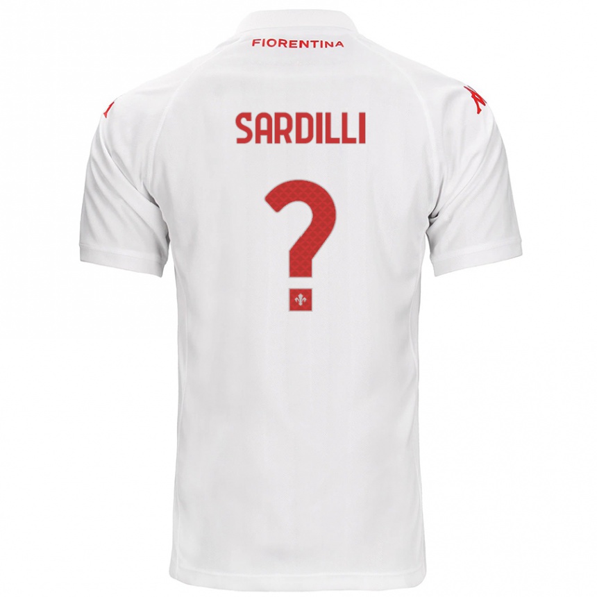 Enfant Football Maillot Davide Sardilli #0 Blanc Tenues Extérieur 2024/25