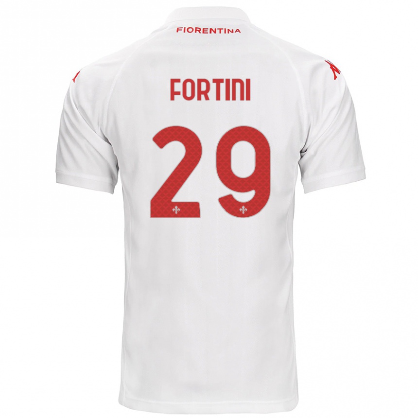 Enfant Football Maillot Niccolò Fortini #29 Blanc Tenues Extérieur 2024/25