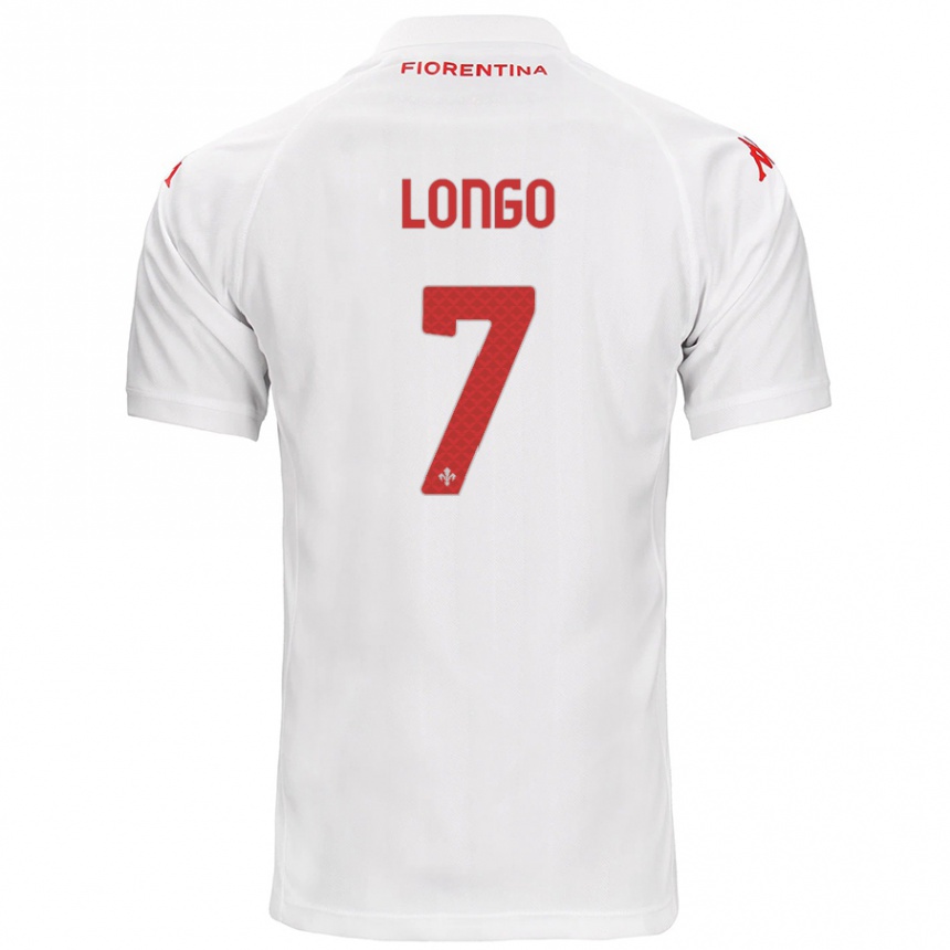 Enfant Football Maillot Miriam Longo #7 Blanc Tenues Extérieur 2024/25