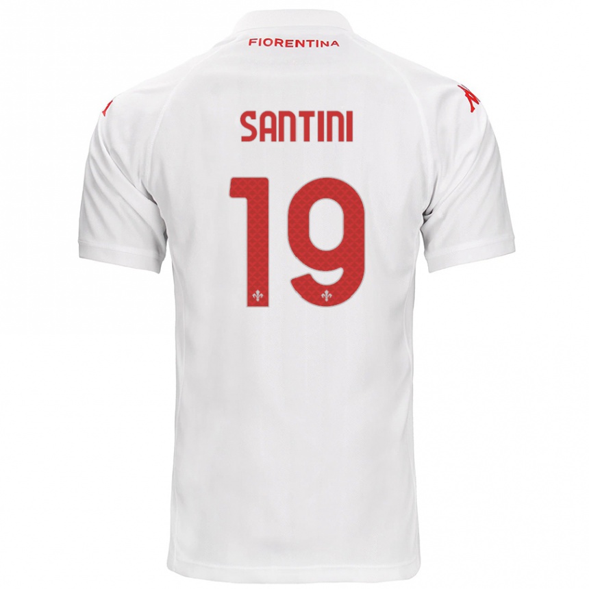 Enfant Football Maillot Margherita Santini #19 Blanc Tenues Extérieur 2024/25