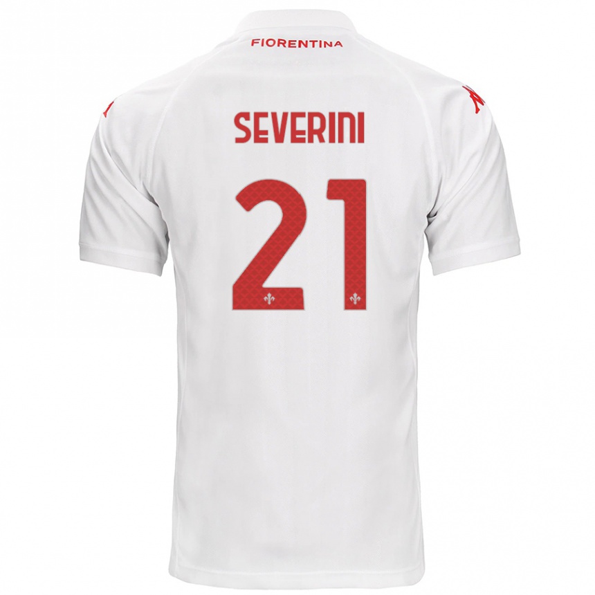 Enfant Football Maillot Emma Severini #21 Blanc Tenues Extérieur 2024/25