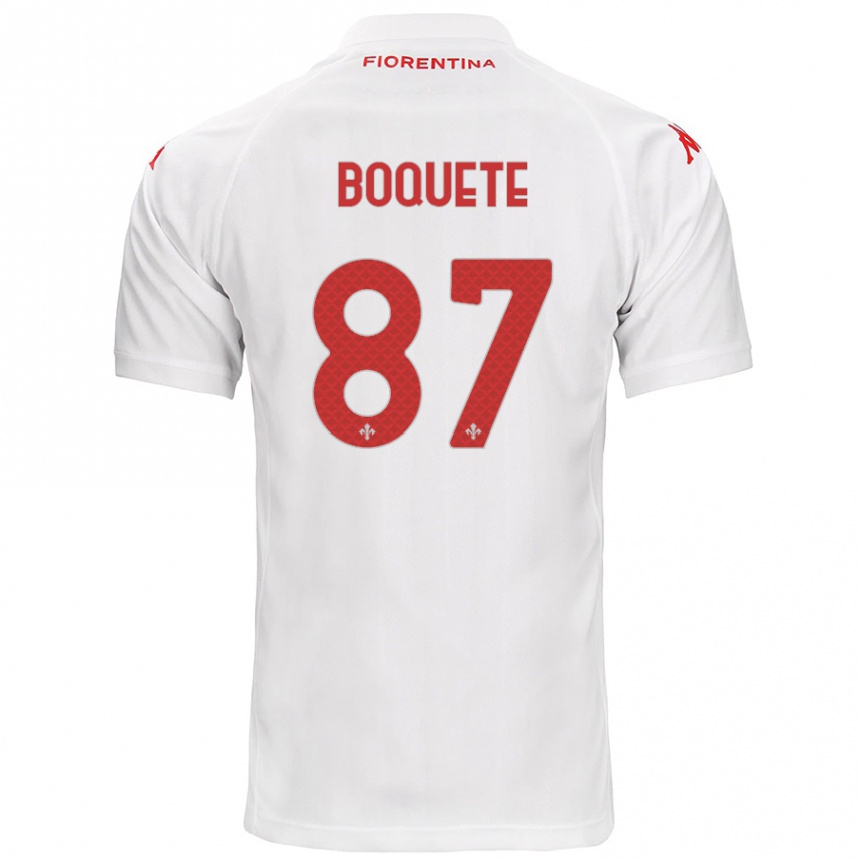 Enfant Football Maillot Verónica Boquete #87 Blanc Tenues Extérieur 2024/25