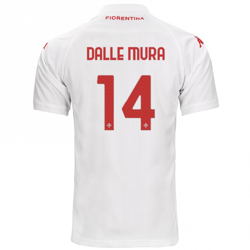 Enfant Football Maillot Christian Dalle Mura #14 Blanc Tenues Extérieur 2024/25