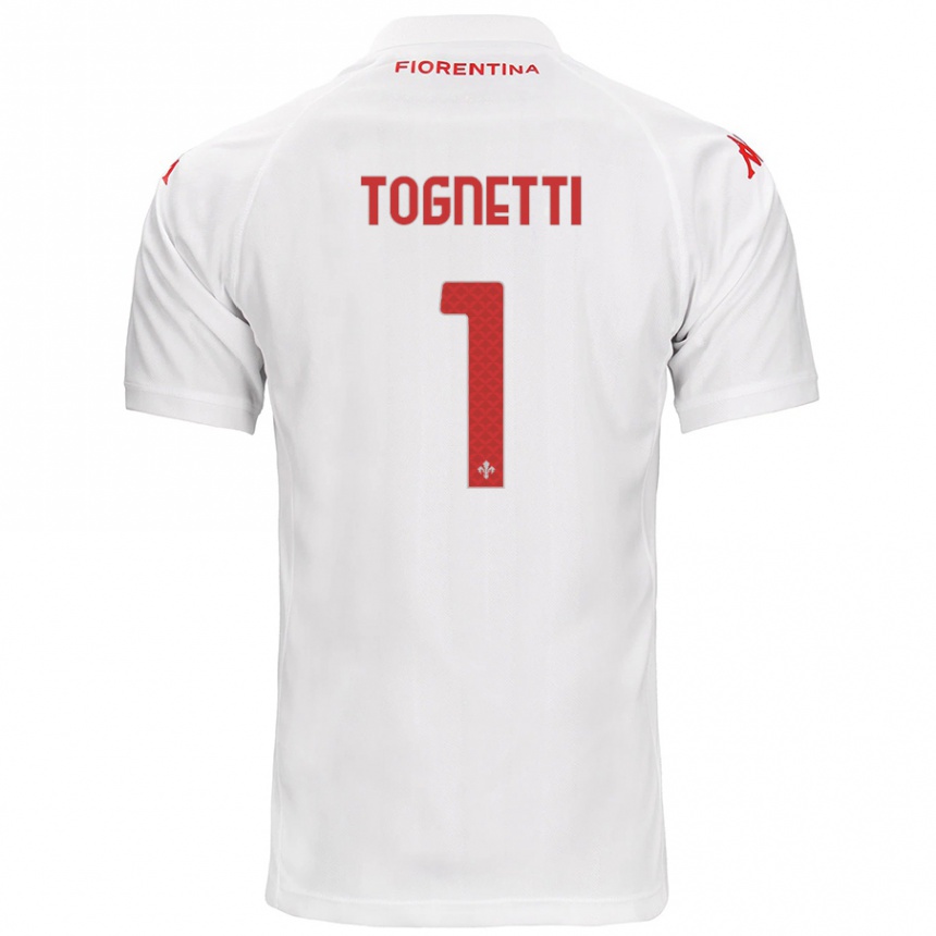 Enfant Football Maillot Laerte Tognetti #1 Blanc Tenues Extérieur 2024/25