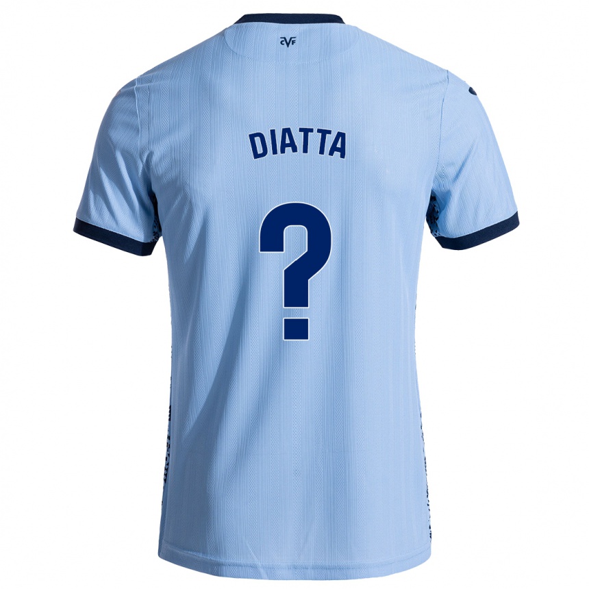 Enfant Football Maillot Alassane Diatta #0 Bleu Ciel Tenues Extérieur 2024/25