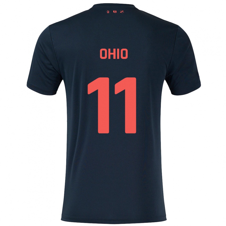 Enfant Football Maillot Noah Ohio #11 Noir Rouge Tenues Extérieur 2024/25