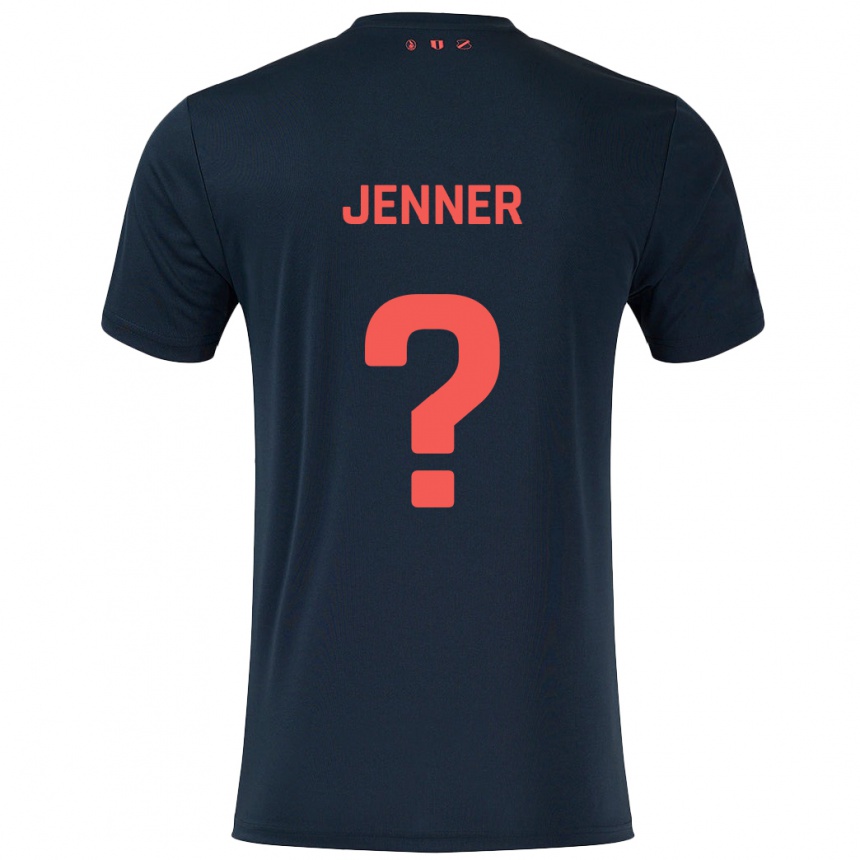 Enfant Football Maillot Ivar Jenner #0 Noir Rouge Tenues Extérieur 2024/25