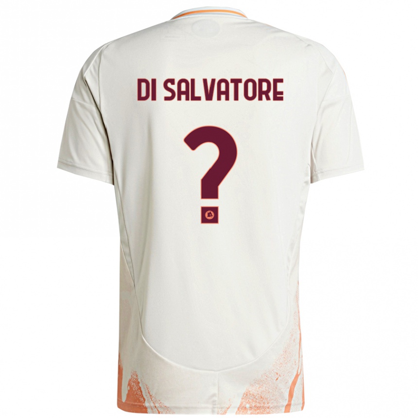 Enfant Football Maillot Diego Di Salvatore #0 Crème Blanc Orange Tenues Extérieur 2024/25