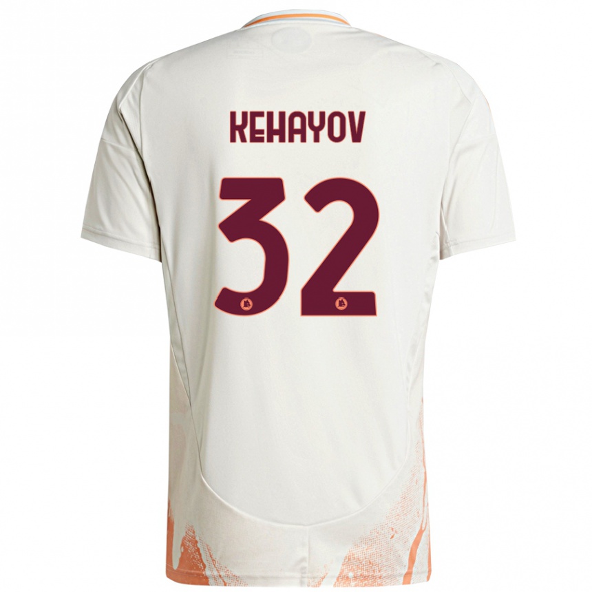 Enfant Football Maillot Atanas Kehayov #32 Crème Blanc Orange Tenues Extérieur 2024/25