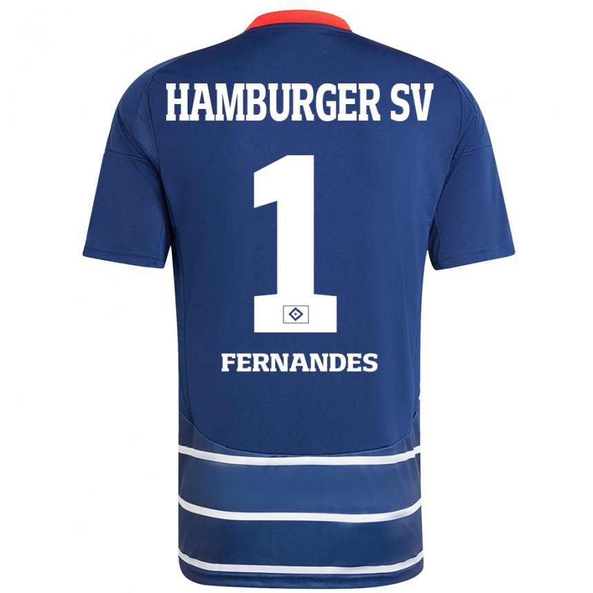 Enfant Football Maillot Daniel Heuer Fernandes #1 Bleu Foncé Tenues Extérieur 2024/25