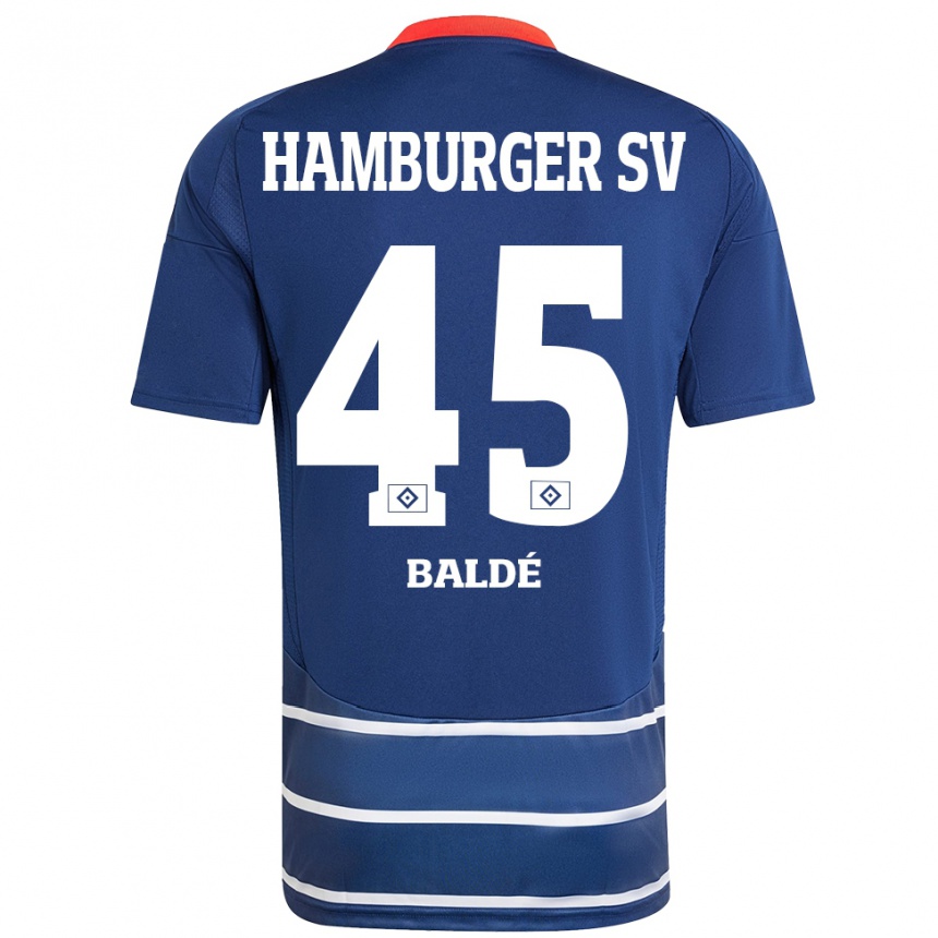 Enfant Football Maillot Fabio Baldé #45 Bleu Foncé Tenues Extérieur 2024/25