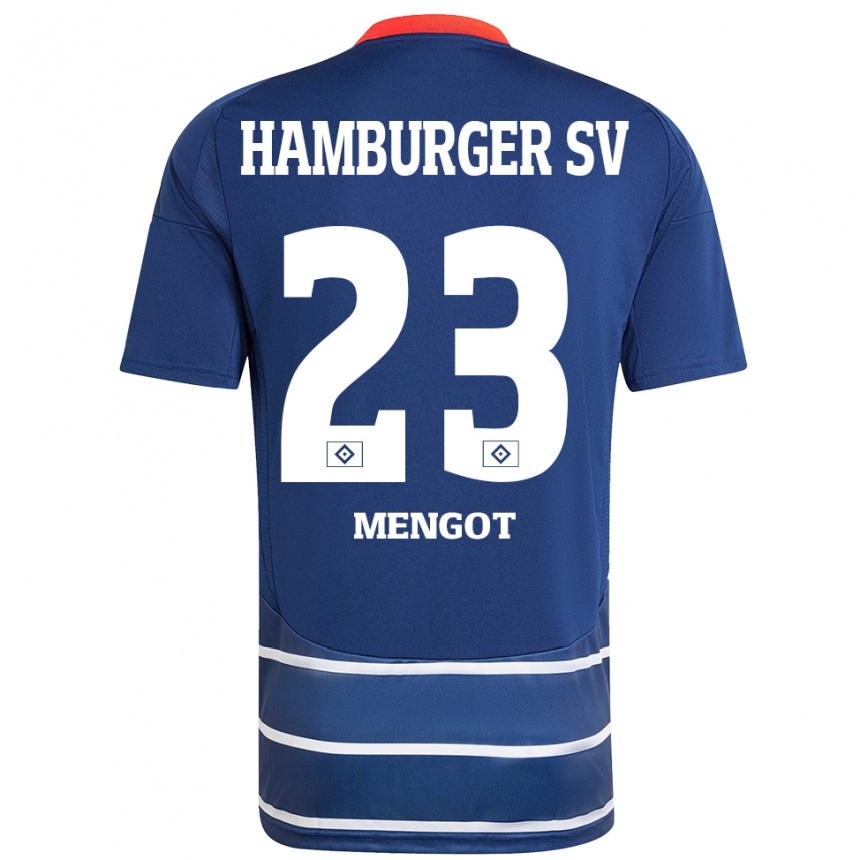 Enfant Football Maillot Ayukayoh Mengot #23 Bleu Foncé Tenues Extérieur 2024/25