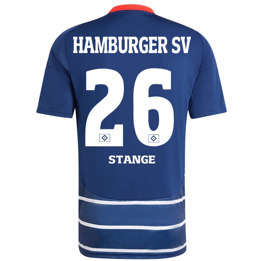 Enfant Football Maillot Otto Stange #26 Bleu Foncé Tenues Extérieur 2024/25