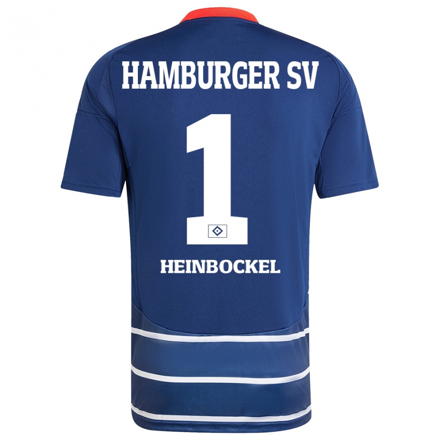 Enfant Football Maillot Simon Heinbockel #1 Bleu Foncé Tenues Extérieur 2024/25