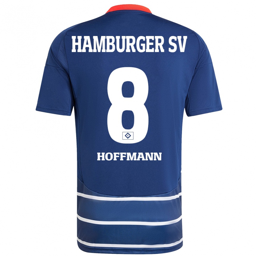 Enfant Football Maillot Nick Hoffmann #8 Bleu Foncé Tenues Extérieur 2024/25